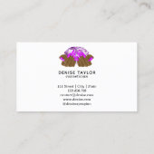 holografische nagellak slachterij hand nagels tech visitekaartje (Achterkant)