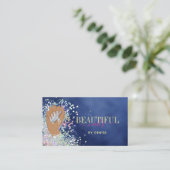 holografische nagellak slachterij hand nagels tech visitekaartje (Staand voorkant)