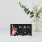 holografische nagellak slachterij hand nagels tech visitekaartje (Staand voorkant)