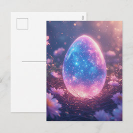 Holografische Neon Paaseieren Kaart