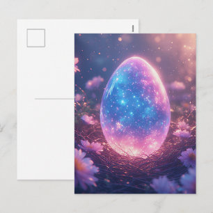 Holografische Neon Paaseieren Kaart