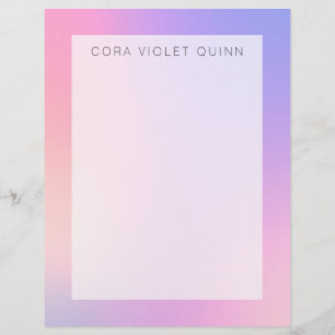 Holografische Ombre Letterhead Briefhoofd