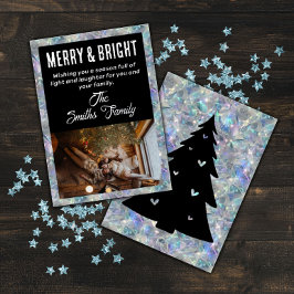 Holografische Opaal Steen Achtergrond Vakantie Folie Feestdagenkaart