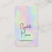 Holografische Opal Edelsteen Afsprakenkaartje (Voorkant)