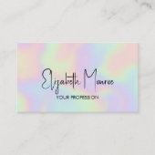 Holografische Opal Edelsteen Loyaliteit Visitekaartje (Voorkant)