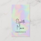 Holografische Opal Edelsteen Visitekaartje (Voorkant)