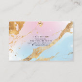 Holografische Opal Gold Foil Paint Visitekaartje (Achterkant)