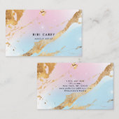 Holografische Opal Gold Foil Paint Visitekaartje (Voorkant / Achterkant)