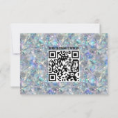 Holografische Opal Stone achtergrond Bedankkaart (Achterkant)