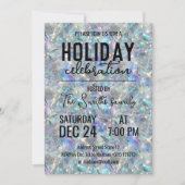 Holografische Opal Stone achtergrond feestdag Kaart (Voorkant)