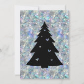 Holografische Opal Stone achtergrond feestdag Kaart (Achterkant)