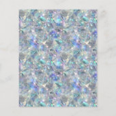Holografische Opal Stone achtergrond Flyer (Achterkant)