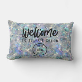 Holografische Opal Stone achtergrond Kussen