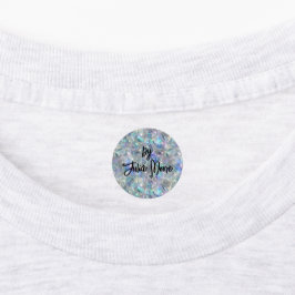 Holografische Opal Stone achtergrond Labels