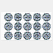 Holografische Opal Stone achtergrond Labels (Vel)