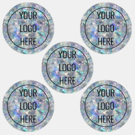 Holografische Opal Stone achtergrond Labels