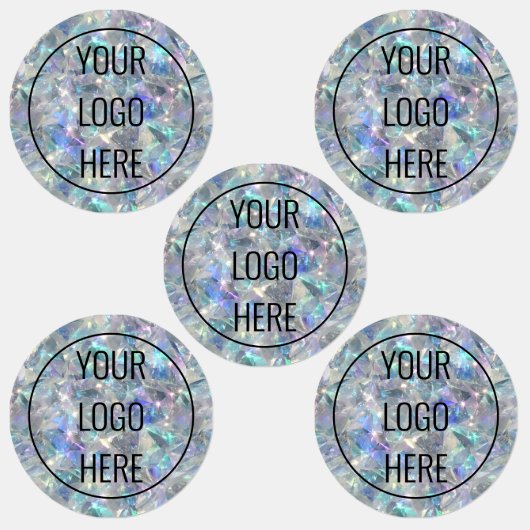 Holografische Opal Stone achtergrond Labels (Groep)