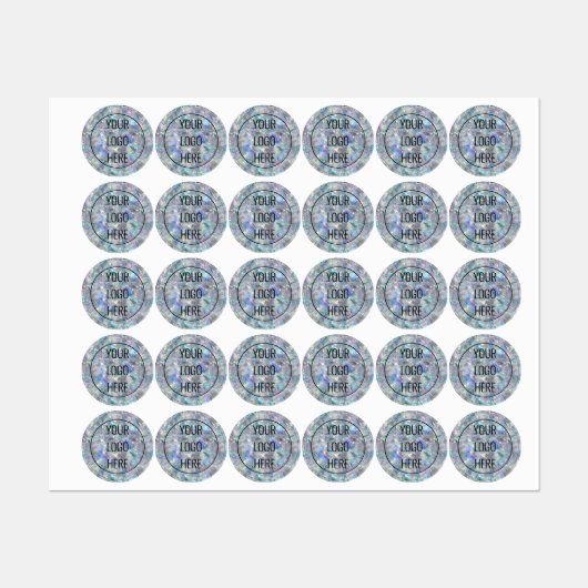 Holografische Opal Stone achtergrond Labels (Vel)