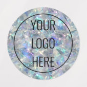 Holografische Opal Stone achtergrond Labels (Design 2)