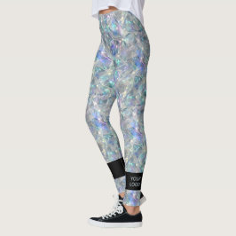 Holografische Opal Stone achtergrond Leggings