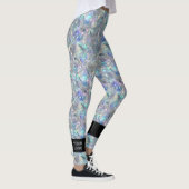 Holografische Opal Stone achtergrond Leggings (Rechts)
