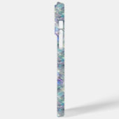 Holografische Opal Stone Achtergrond Monogram Case-Mate iPhone Case (Achterkant / Links)