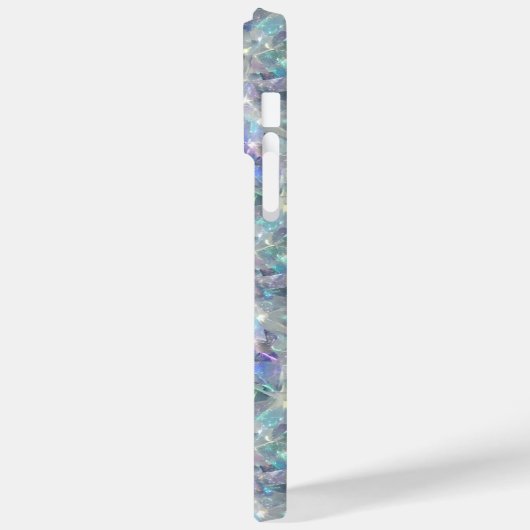 Holografische Opal Stone Achtergrond Monogram Case-Mate iPhone Case (Achterkant / Links)