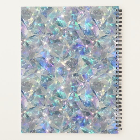 Holografische Opal Stone achtergrond Planner (Achterkant)