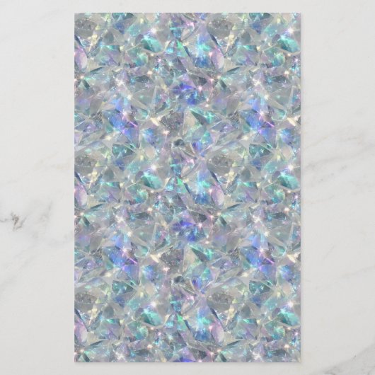 Holografische Opal Stone Achtergrond Sale Flyer (Achterkant)