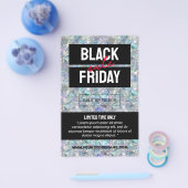 Holografische Opal Stone Achtergrond Sale Flyer (Enkel)