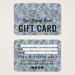Holografische Opal Stone achtergrond Visitekaartje