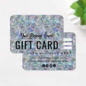 Holografische Opal Stone achtergrond Visitekaartje (Bureau)