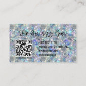 Holografische Opal Stone achtergrond Visitekaartje (Achterkant)