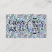 Holografische Opal Stone achtergrond Visitekaartje (Voorkant)