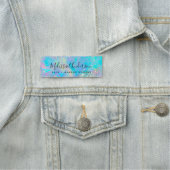 Holografische Opal Stone Glitter Calligrafie Naamplaatje (In situ)