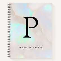Holografische Opale Iridiserende Monogram Chic