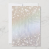 Holografische parel schittert romantische trendy kaart (Achterkant)