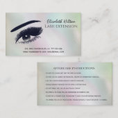 Holografische parelen, make-up oog na zorg visitekaartje (Voorkant / Achterkant)