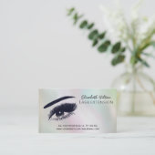Holografische parelen, make-up oog na zorg visitekaartje (Staand voorkant)