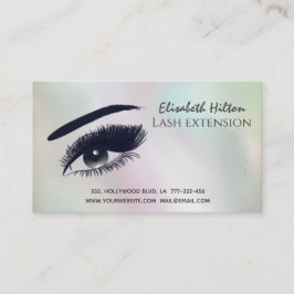 Holografische parelen, make-up oog na zorg visitekaartje