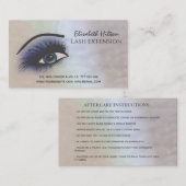 Holografische parelen, make-up oog na zorg visitekaartje (Voorkant / Achterkant)