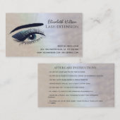 Holografische parelen, make-up oog na zorg visitekaartje (Voorkant / Achterkant)