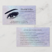 Holografische parelen, make-up oog na zorg visitekaartje (Voorkant / Achterkant)