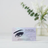 Holografische parelen, make-up oog na zorg visitekaartje (Staand voorkant)