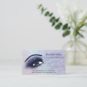 Holografische parelen, make-up oog na zorg visitekaartje (Staand voorkant)