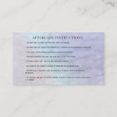 Holografische parelen, make-up oog na zorg visitekaartje (Achterkant)