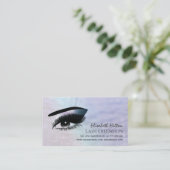 Holografische parelen, make-up oog na zorg visitekaartje (Staand voorkant)