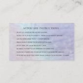 Holografische parelen, make-up oog na zorg visitekaartje (Achterkant)