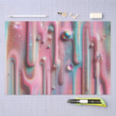 Holografische parelmoerachtige weelderige druppel tissuepapier (Craft)