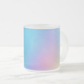 Holografische Pasteldroom Matglas Koffiemok (Voorkant rechts)